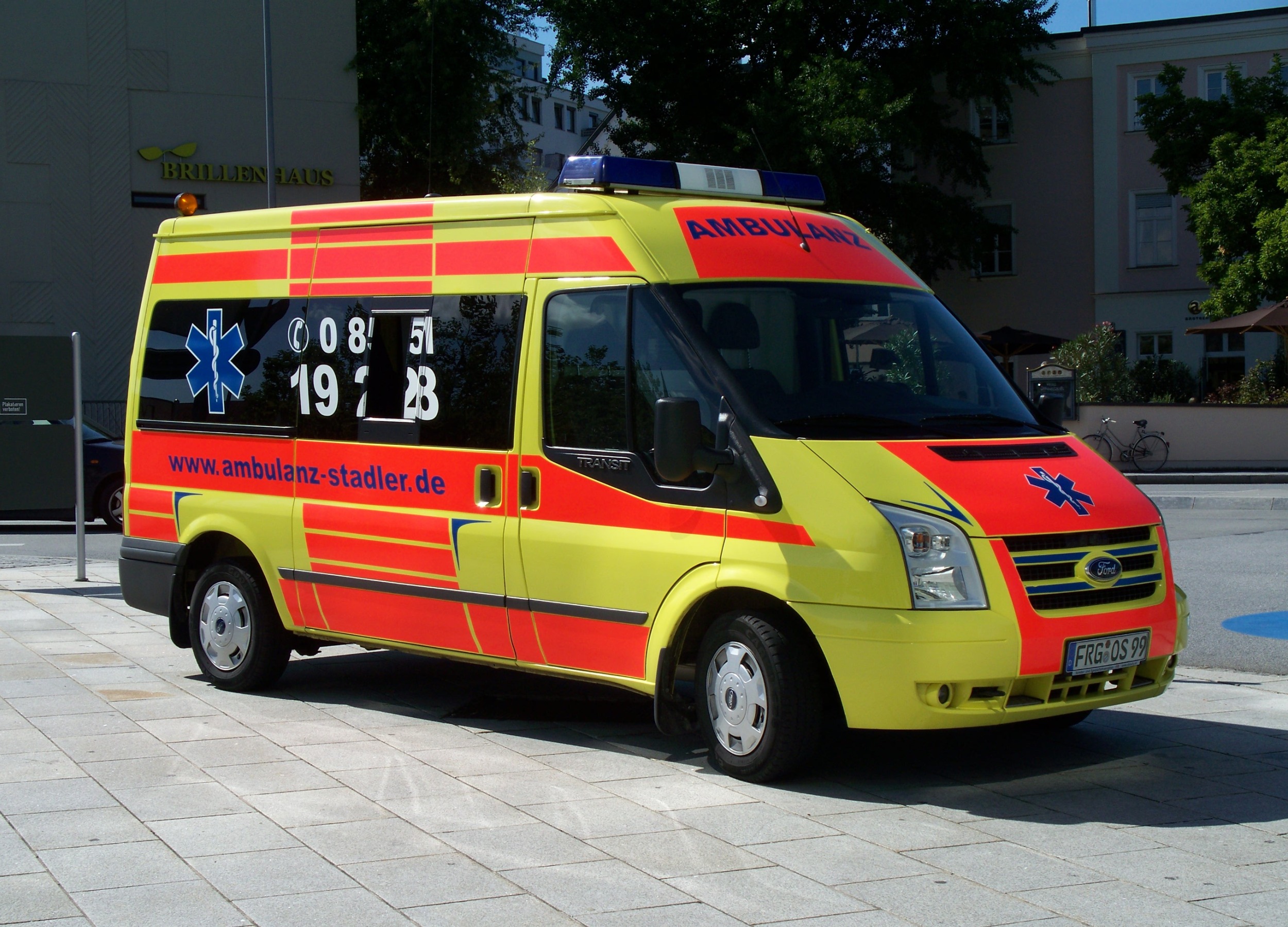 An ambulance.