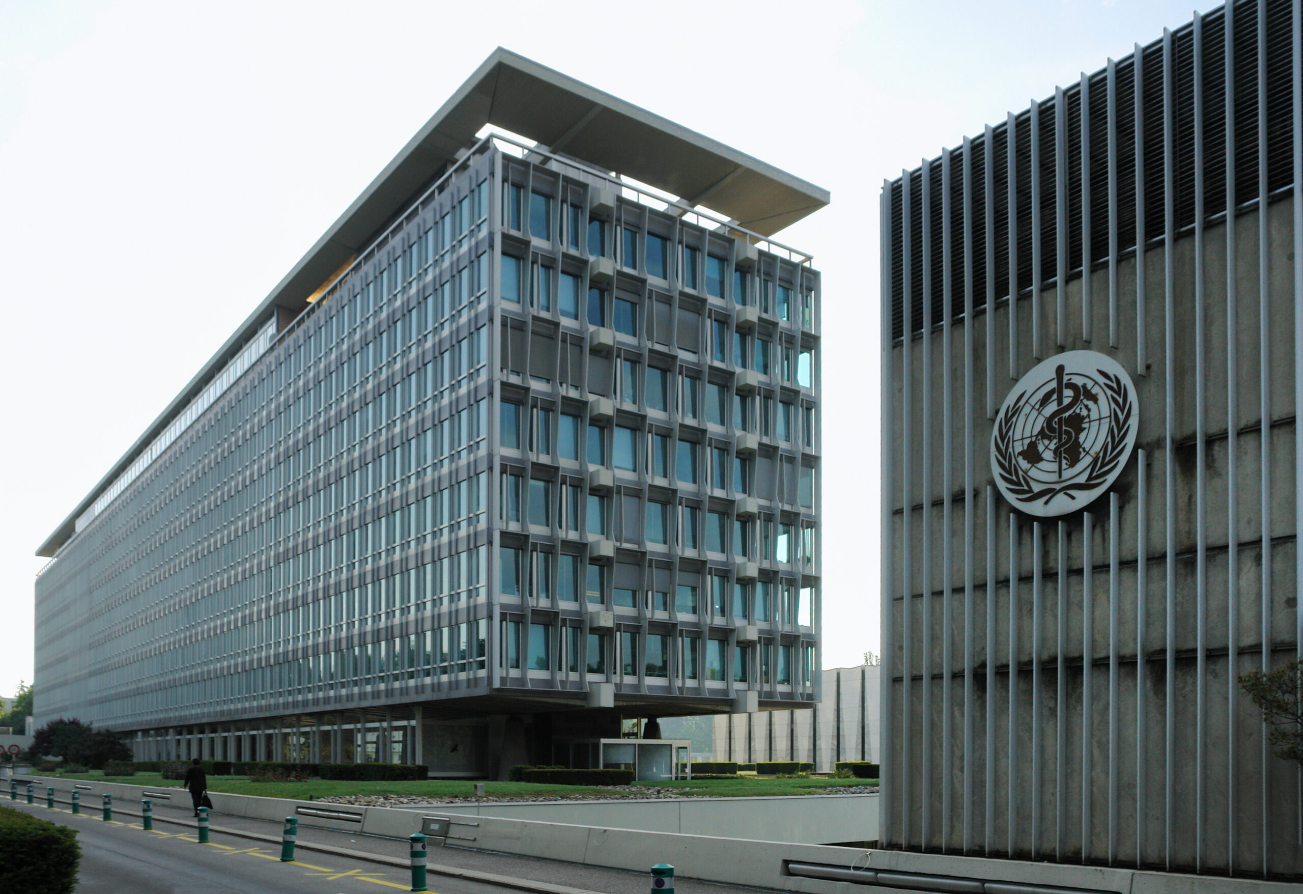 The headquarters of the World Health Organization in Geneva.