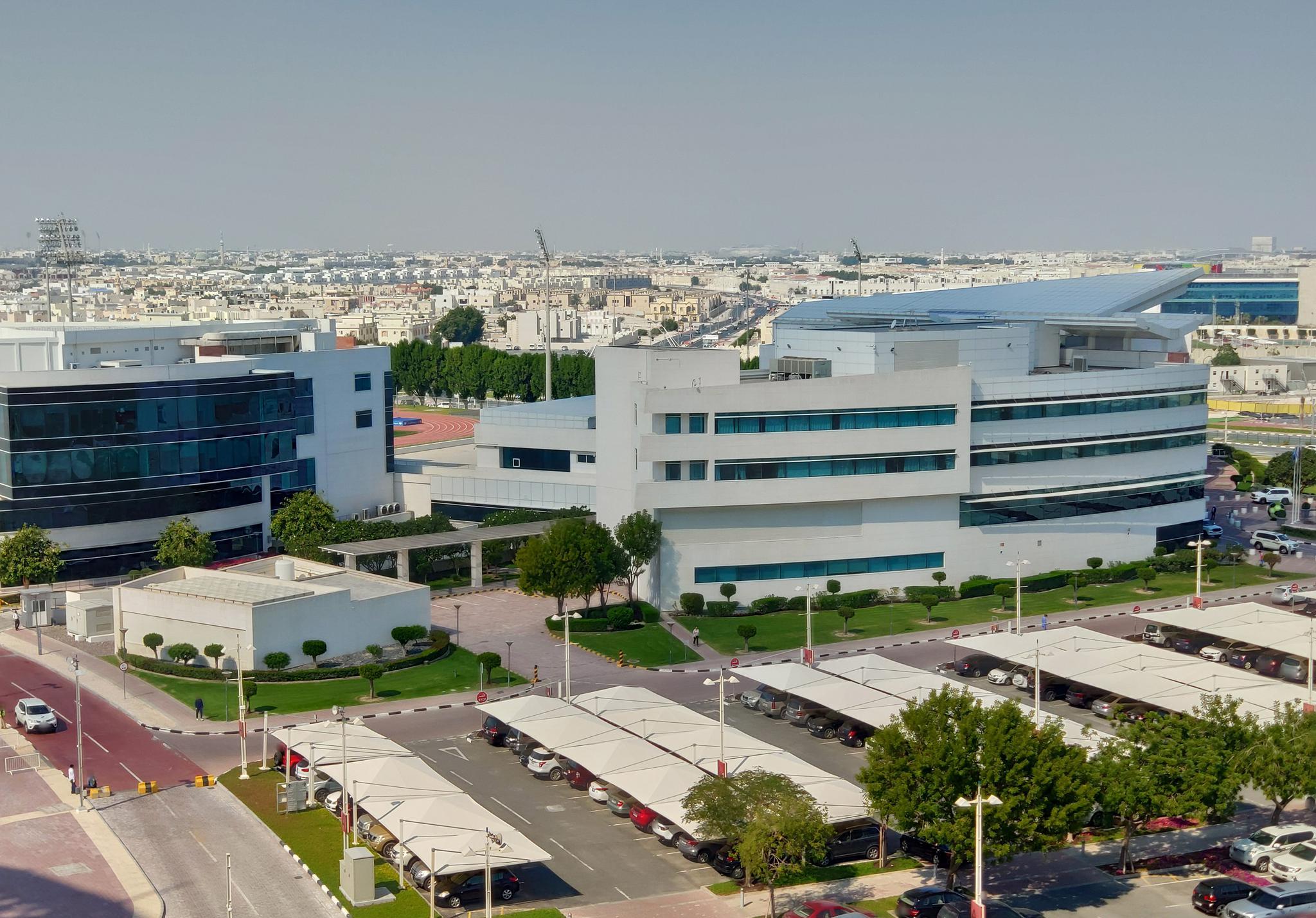 Aerial view of Aspetar hospital in Qatar