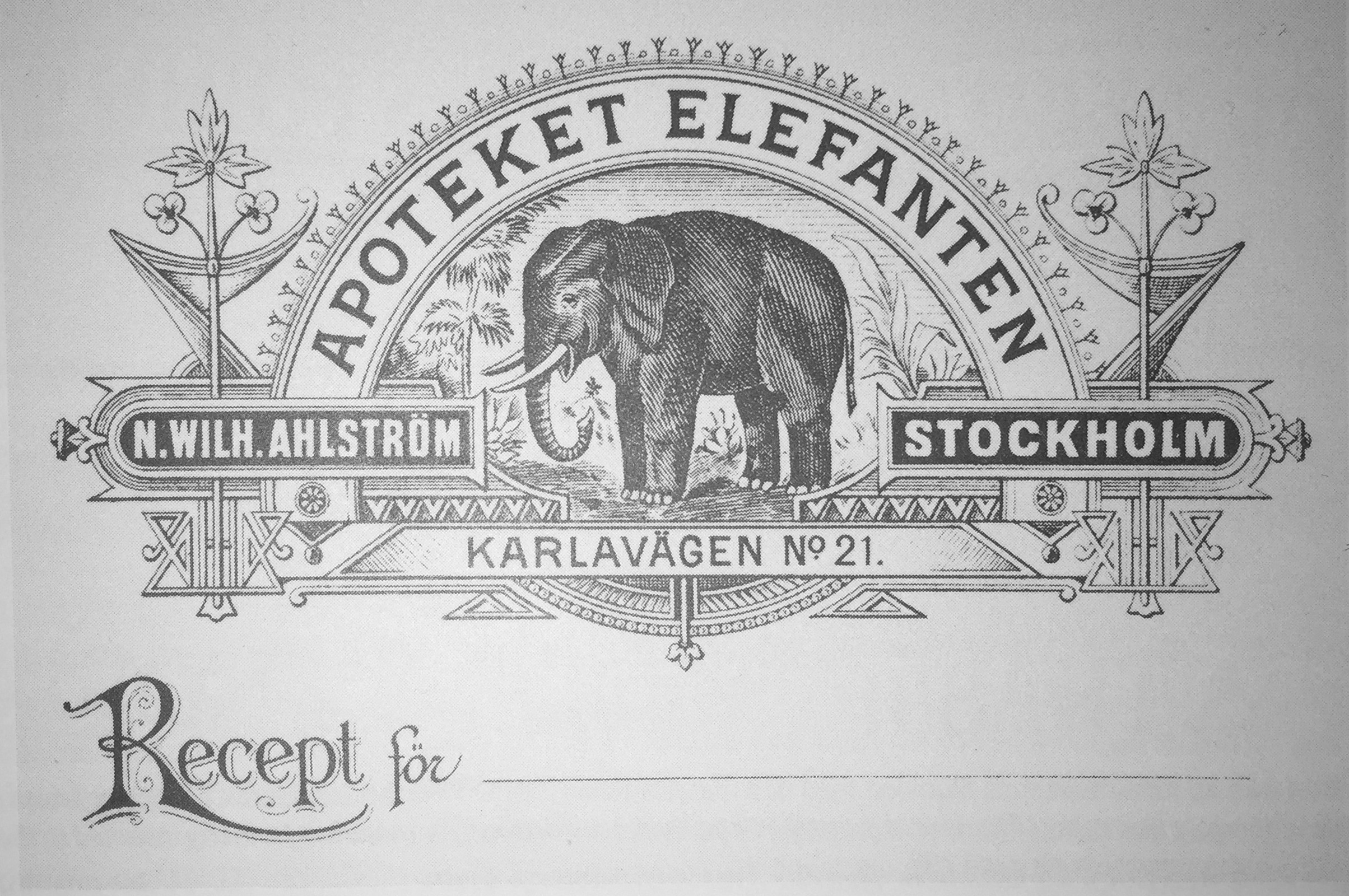A historical pharmacy prescription