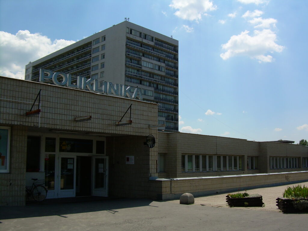 Ruzinov hospital polyclinic building in Bratislava, Slovakia