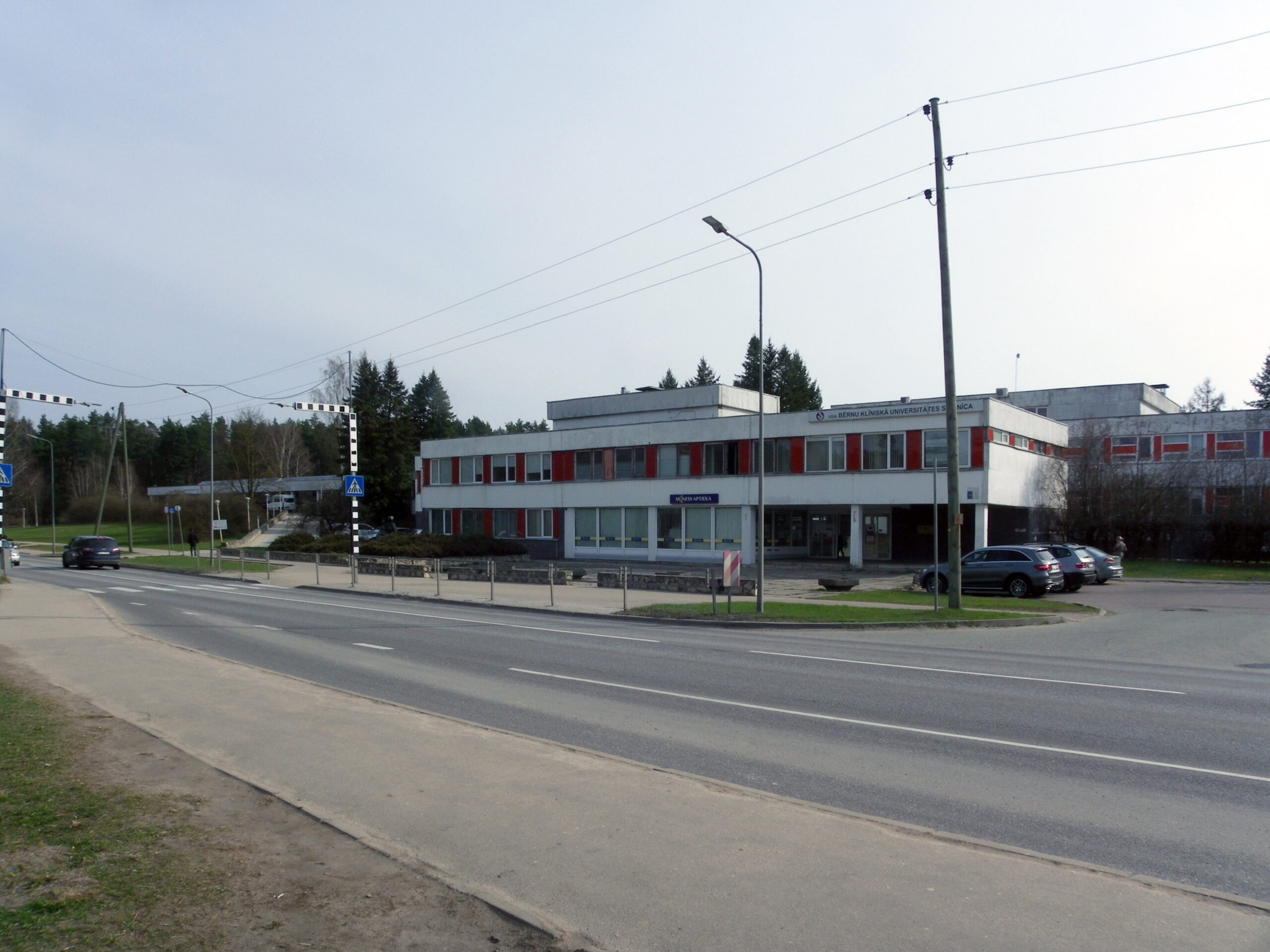Hospital buildings on Juglas Street in Riga, Latvia