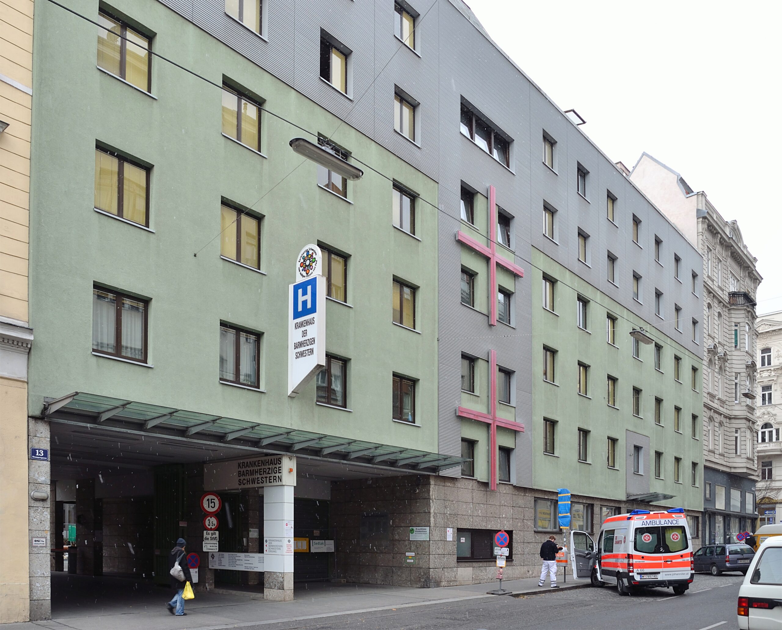 Krankenhaus der Barmherzigen Schwestern hospital building in Vienna, Austria