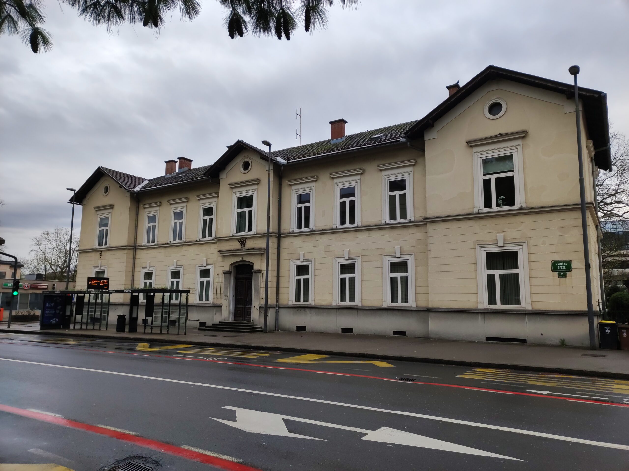 Hospital building on Zaloska cesta in Ljubljana, Slovenia