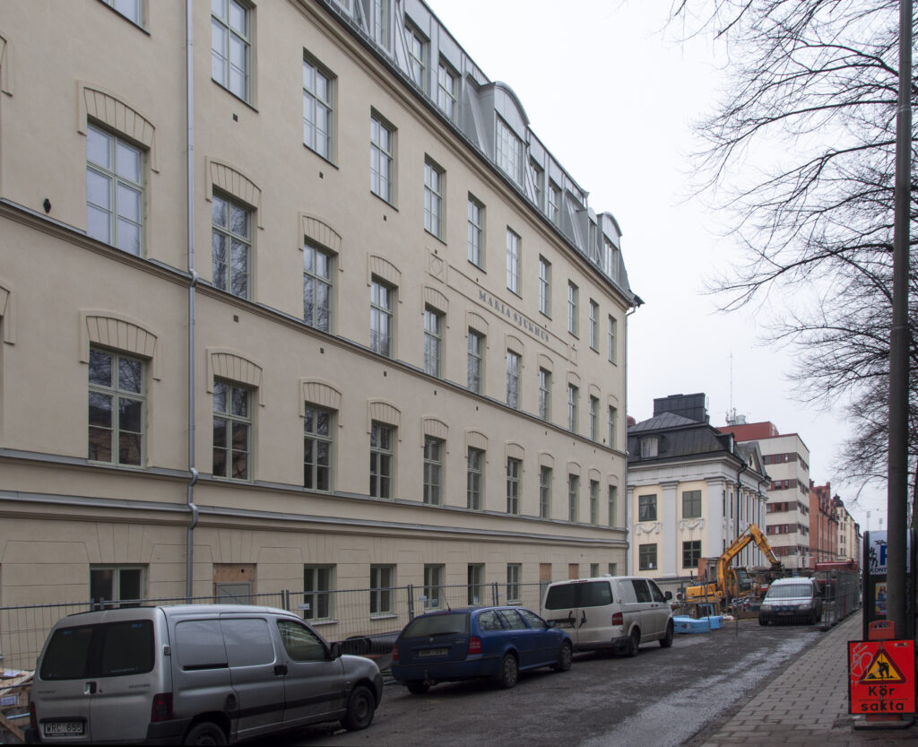Maria hospital building in Stockholm, Sweden
