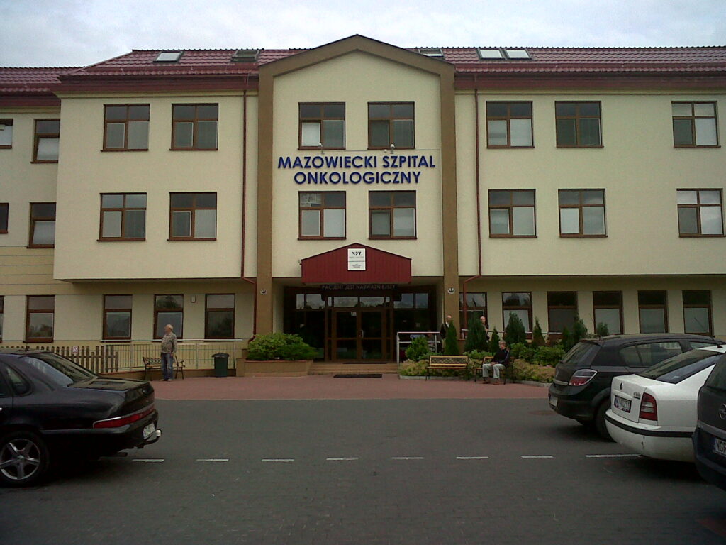 Mazowiecki Szpital Onkologiczny oncology hospital building at Waliszew, Poland