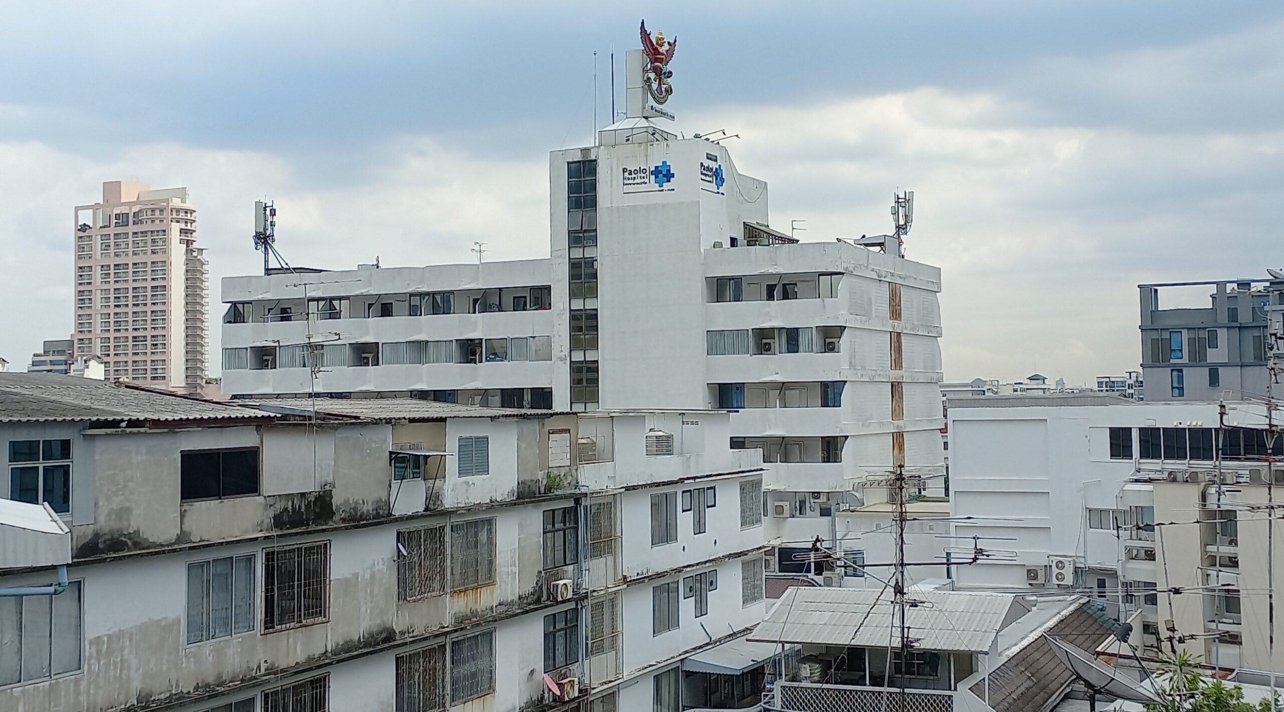 A private hospital building in Bangkok